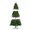 LED-es műfenyő több típusban, melegfehér-320 LED-es, 210 cm
