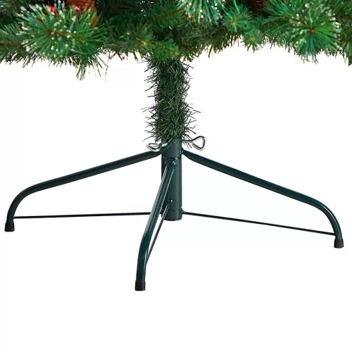 LED-es műfenyő több típusban, melegfehér-320 LED-es, 210 cm