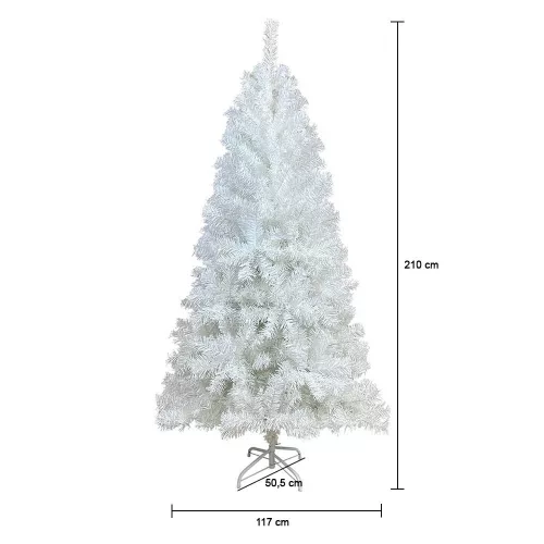 Fehér műfenyő - több méretben-210 cm-es