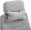 Fejtámlás irodai forgószék - több színben-világos szürke