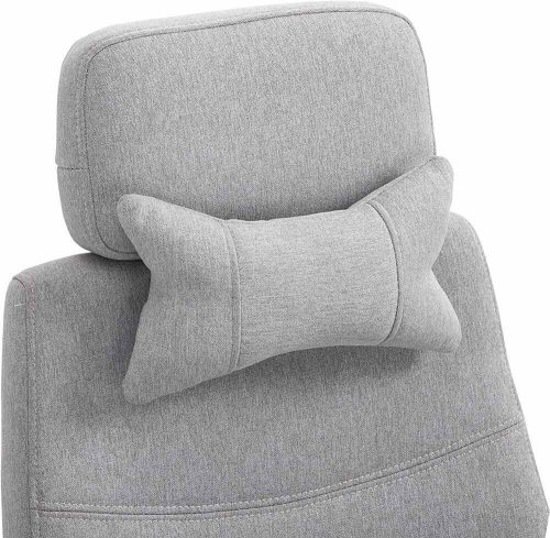 Fejtámlás irodai forgószék - több színben-világos szürke