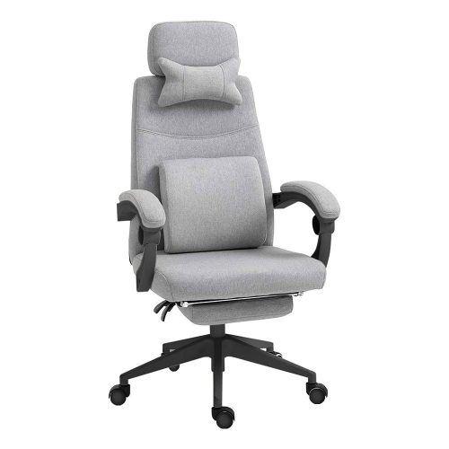 Fejtámlás irodai forgószék - több színben-világos szürke