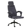 Fejtámlás irodai forgószék - több színben-sötét szürke
