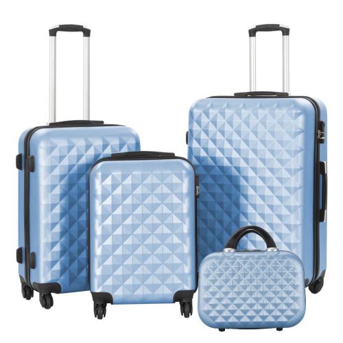 Timeless Tools Utazóbőrönd szett kozmetikai táskával, több színben-acélkék