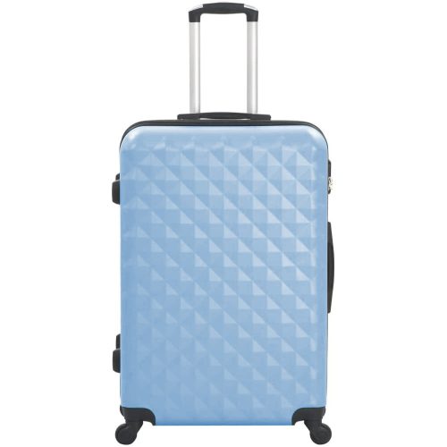 Utazóbőrönd szett kozmetikai táskával, több színben-acélkék