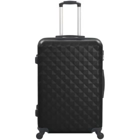   Utazóbőrönd szett kozmetikai táskával, több színben-fekete