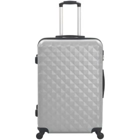   Utazóbőrönd szett kozmetikai táskával, több színben-szürke