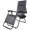 Zéró gravitáció szék napellenzővel és pohártartóval 2 db, több színben-fekete