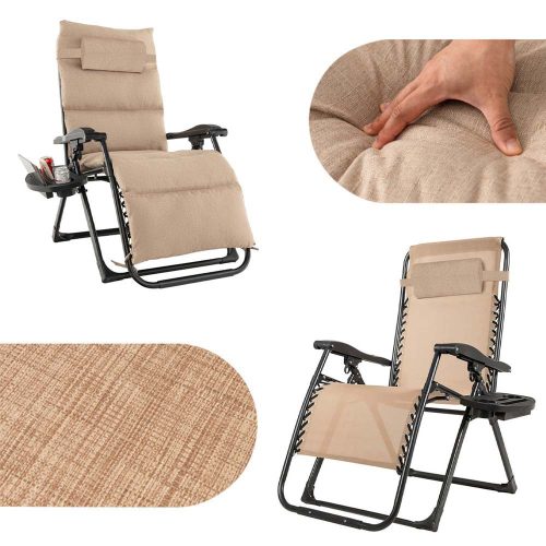 Párnázott zéró gravitáció szék, több színben-bézs