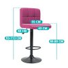 Szövet borítású bárszék 2 db, több színben-pink