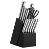 Timeless Tools 16 részes rozsdamentes késkészlet fa tartóban, élezővel, ollóval