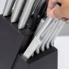 Timeless Tools 16 részes rozsdamentes késkészlet fa tartóban, élezővel, ollóval