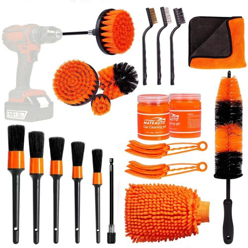 Timeless Tools 20 részes autótisztító és ápoló készlet külső és belső felületekre