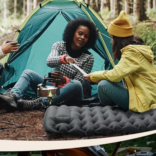 Egyszemélyes túramatrac, szürke