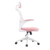 Timeless Tools Ergonomikus irodai szék deréktámasszal, fejtámlával, rózsaszín