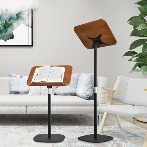 Állítható magasságú könyvtartó állvány, pulpitusra helyezhető