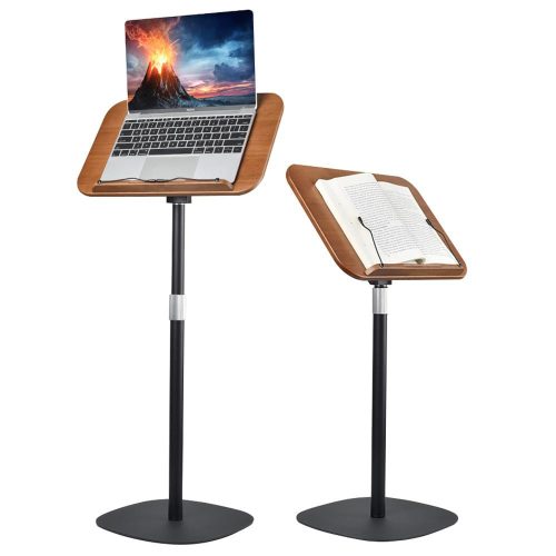 Állítható magasságú könyvtartó állvány, pulpitusra helyezhető