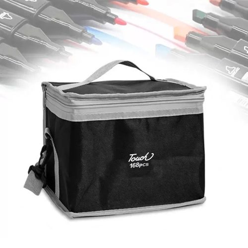 Kétvégű alkoholos marker készlet kézitáskában