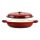 Perfect Home Zománcozott Öntöttvas Szeletsütő lábas fedővel 27 cm piros 10133