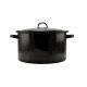 Perfect Home Zománcozott Lábas fedővel 30 cm 10,5 liter fekete 10391