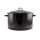 Perfect Home Zománcozott Lábas fedővel 36 cm 20 liter fekete 10392