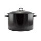 Perfect Home Zománcozott Lábas fedővel 36 cm 20 liter fekete 10392