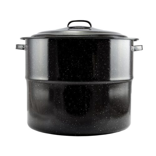 Perfect Home Zománcozott Lábas fedővel 45 cm 31,5 liter fekete 10393