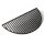 Perfect Home Kamado M félhold sütőrács öntöttvas 0,8cm vastag, 42,5cm 10479