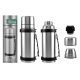 Perfect Home Turista Termosz rozsdamentes 1100 ml két pohárral 14459
