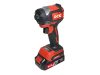 DCK Akkus ütvecsavarozó 1/4" 208 Nm 20V (2 x 4,0 Ah akku + töltő)