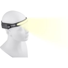   LED fejlámpa,COB+ XPE, 350 Lumen; IR szenzor, tölthető akkuval, 4+1 funkció