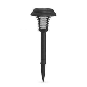  Szolár UV rovarcsapda + lámpa funkció - leszúrótüskével, fekete