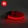 LED-es nyakörv - akkumulátoros - M méret - piros