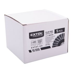   lamellás csiszoló INOX, acél és ALU munkadarabok csiszolására, 125×22mm; P60 (darabáras, de csak ötösével rendelhető)