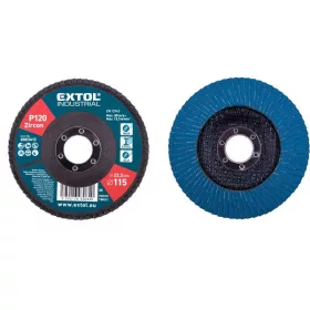   lamellás csiszoló INOX, acél és ALU munkadarabok csiszolására, 115×22mm; P120