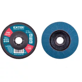   lamellás csiszoló INOX, acél és ALU munkadarabok csiszolására, 125×22mm; P80