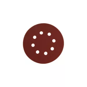   csiszolókorong vászon, lyukas klt. 10db, 125mm, 8 db lyukkal, P60-as, tépőzáras, 407202, 8894201 és 8894202-höz