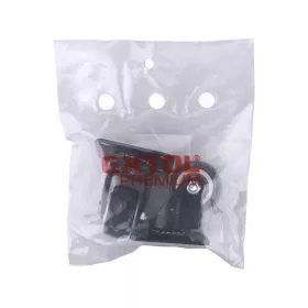   készülékgörgő 2 db, önbeálló, fekete PVC, golyóscsapággyal, 40mm, max. teherbírás: 30 kg/db