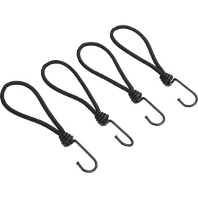   leszorító gumipók klt. 4 db, 18 cm × 6 mm, kampóval, erős Latex gumi, takaróponyva rögzítéséhez