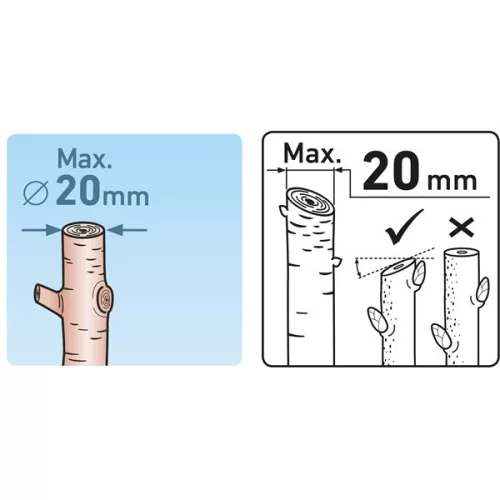 metszőolló, mellévágó, 210mm, natúr szénacél