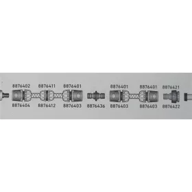 kuplung csatlakozó (toldó);
