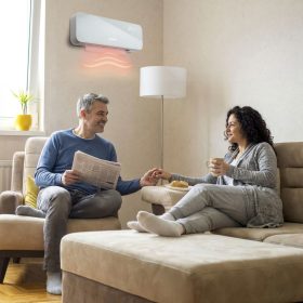   Smart fali hősugárzó - 1000/2000W - Tuya - 220 - 240V - opál