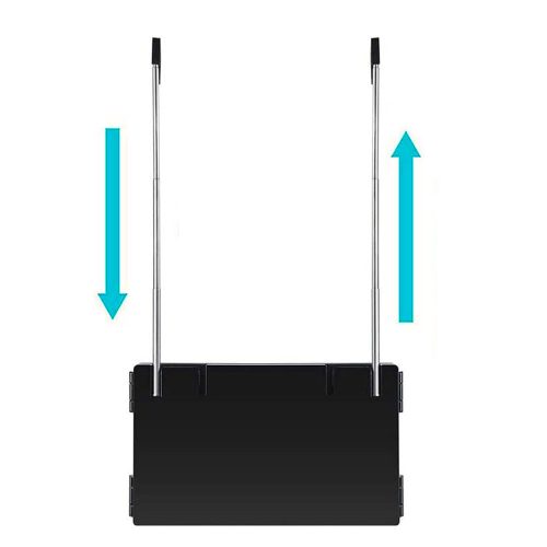 3 paneles tükör, teleszkópos felfüggesztéssel