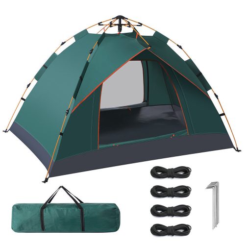 3 személyes sátor 2x2x1,35m, zöld