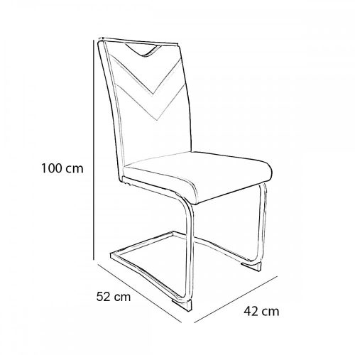 Letti étkezőszék, beige színben