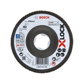   BOSCH Lamellás csiszolókorong kúpos 125 x 22,2 / P40 X571 X-LOCK