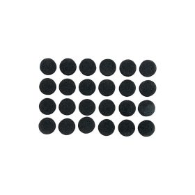   VOREL Öntapadós csúszásgátlós bútorláb alátét kerek fekete 10 mm (24 db)