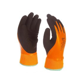   FROSTBEAR(W)/11 Bélelt munkavédelmi kesztyű csuklóig vízálló latex mártással