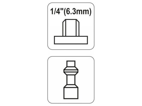 YATO Pneumatikus tömlővég 1/4" menetes
