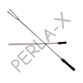 Nyárs 90 cm, VILLÁS rozsdamentes acél